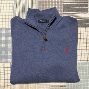 Polo Ralph Lauren blue quarter zip sweater